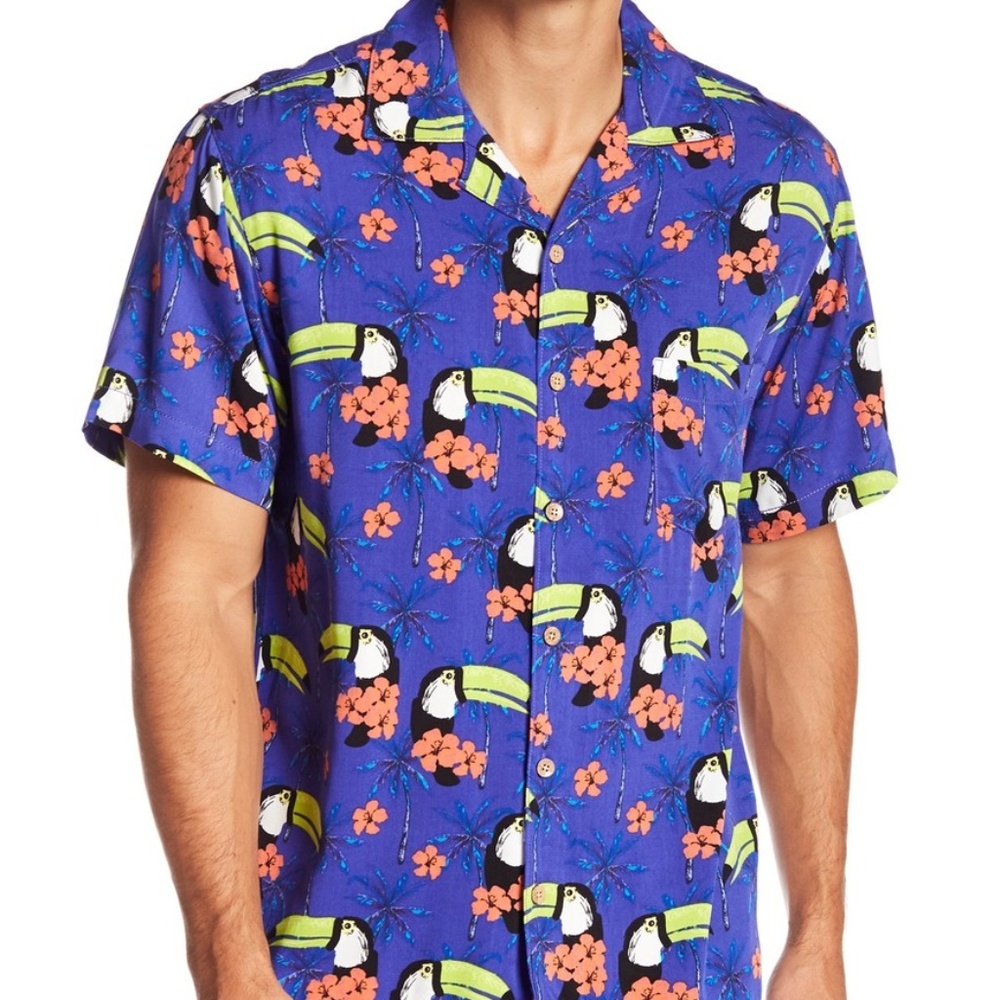 SOLD Nordstrom Short Sleeve Button Shirt Size